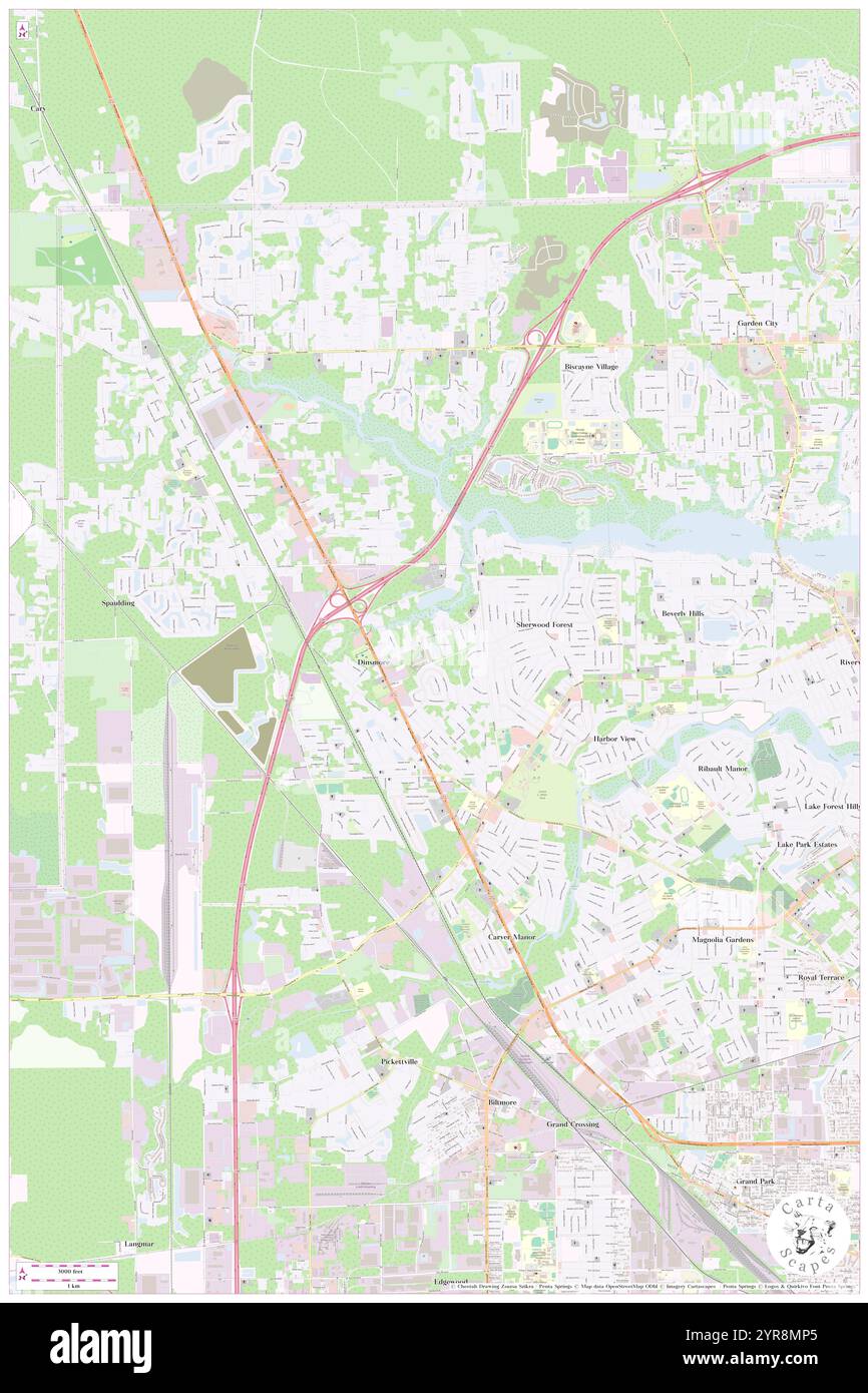 Isaac Carter Grant, Duval County, USA, Vereinigte Staaten, Florida, n 30 24' 25'', S 81 44' 14'', Karte, Cartascapes Map, veröffentlicht 2024. Erkunden Sie Cartascapes, eine Karte, die die vielfältigen Landschaften, Kulturen und Ökosysteme der Erde enthüllt. Reisen Sie durch Zeit und Raum und entdecken Sie die Verflechtungen der Vergangenheit, Gegenwart und Zukunft unseres Planeten. Stockfoto