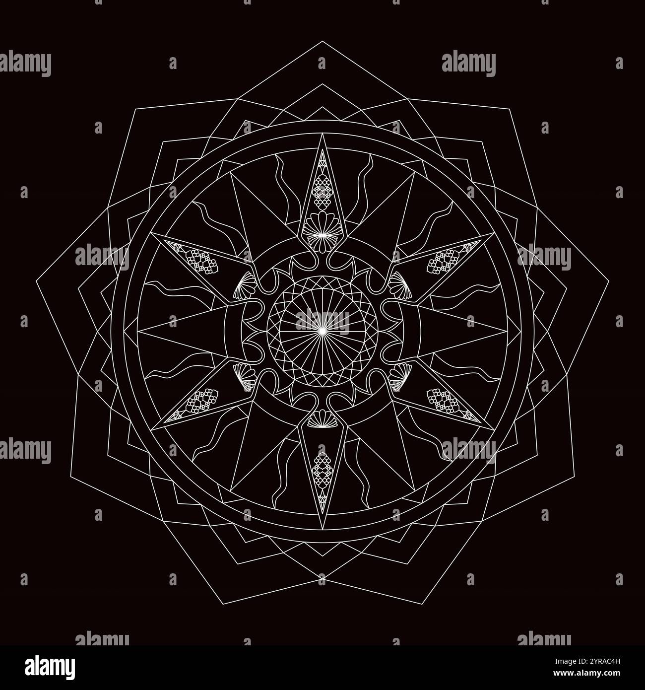 Heiliges geometrisches Muster Stock Vektor