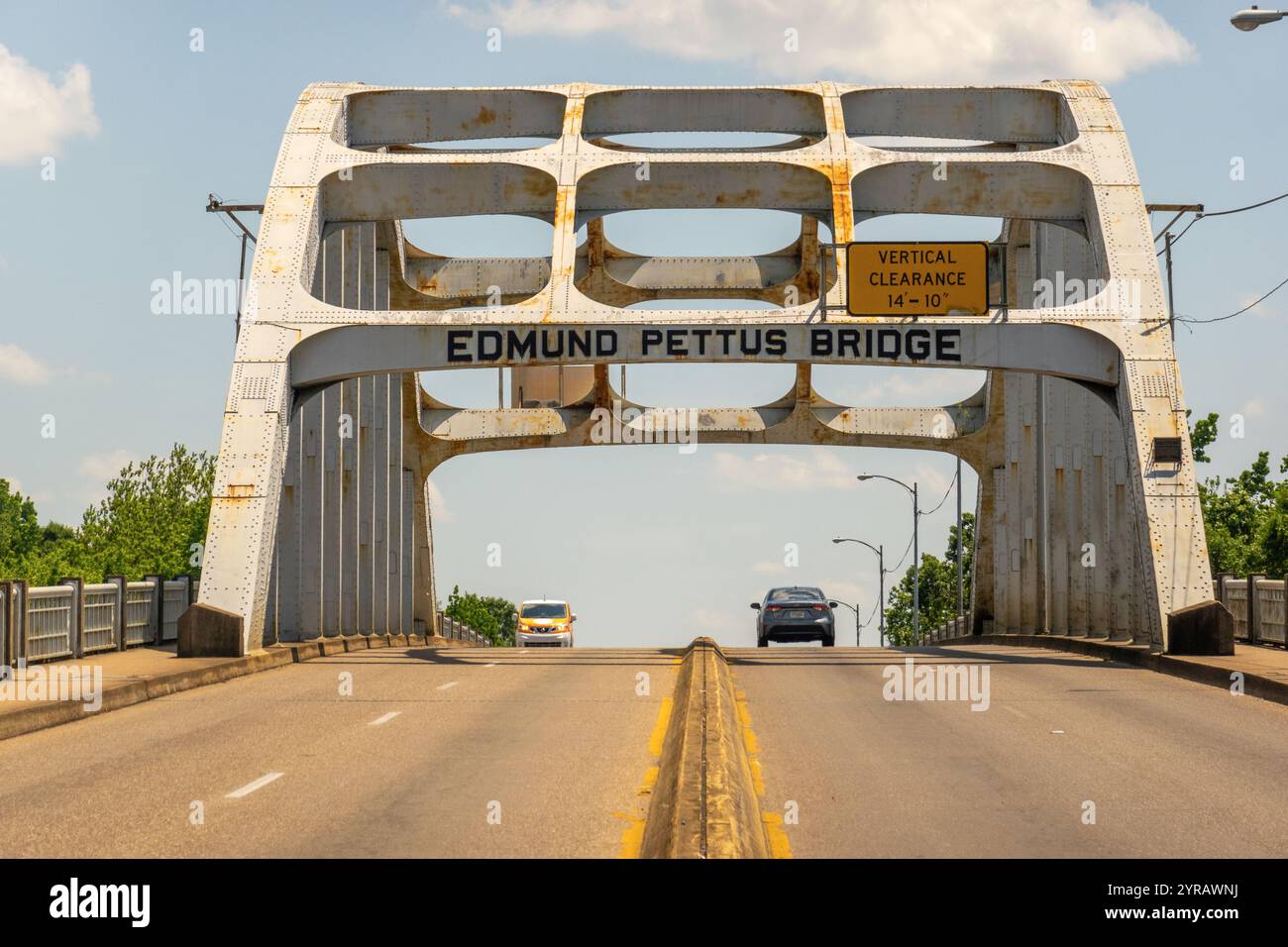 Edmund Pettus Brücke in Selma Alabama Stockfoto