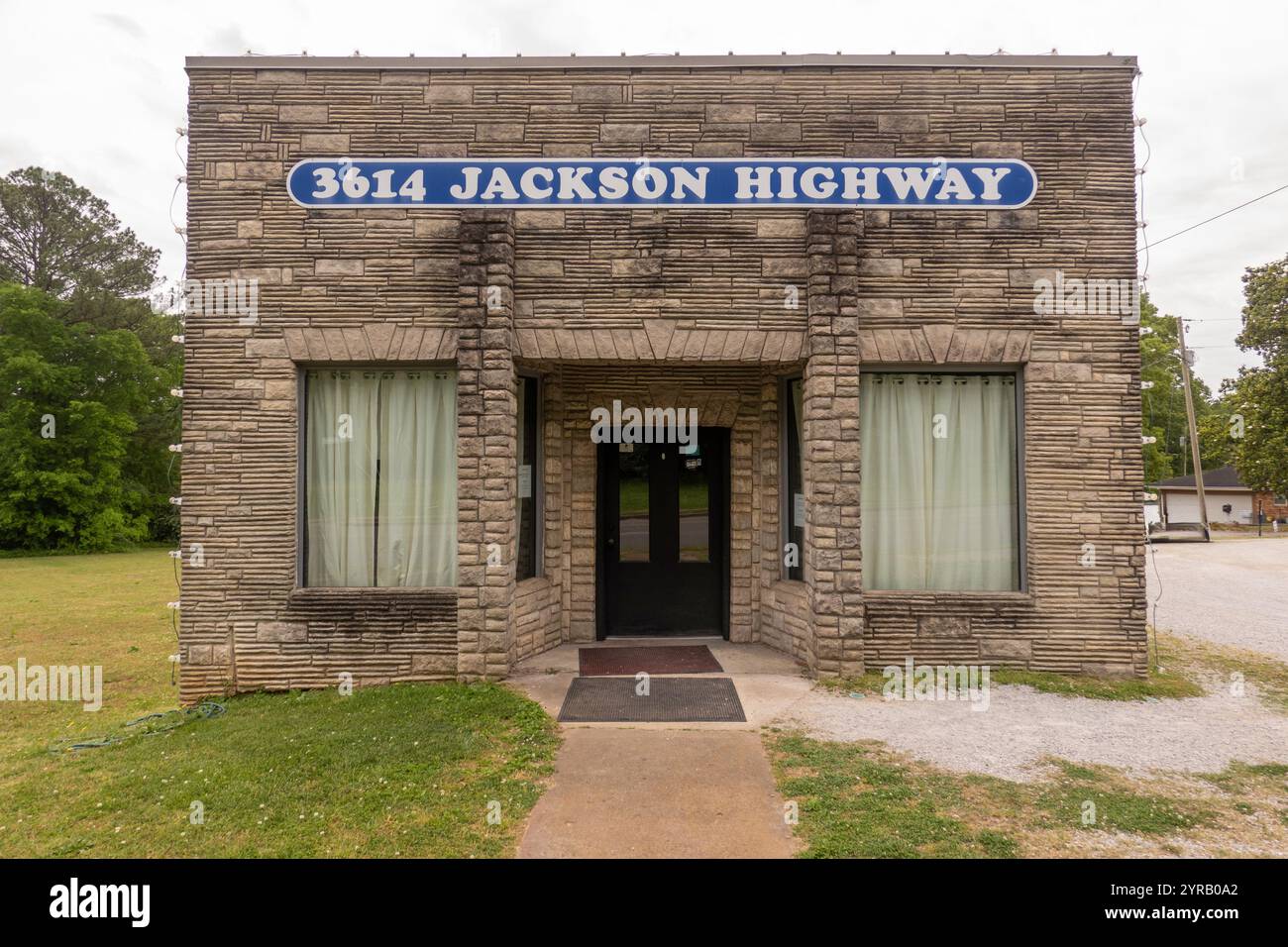 Willkommen in der Stadt Muscle Shoals, die Hauptstadt der Welt in Alabama Stockfoto