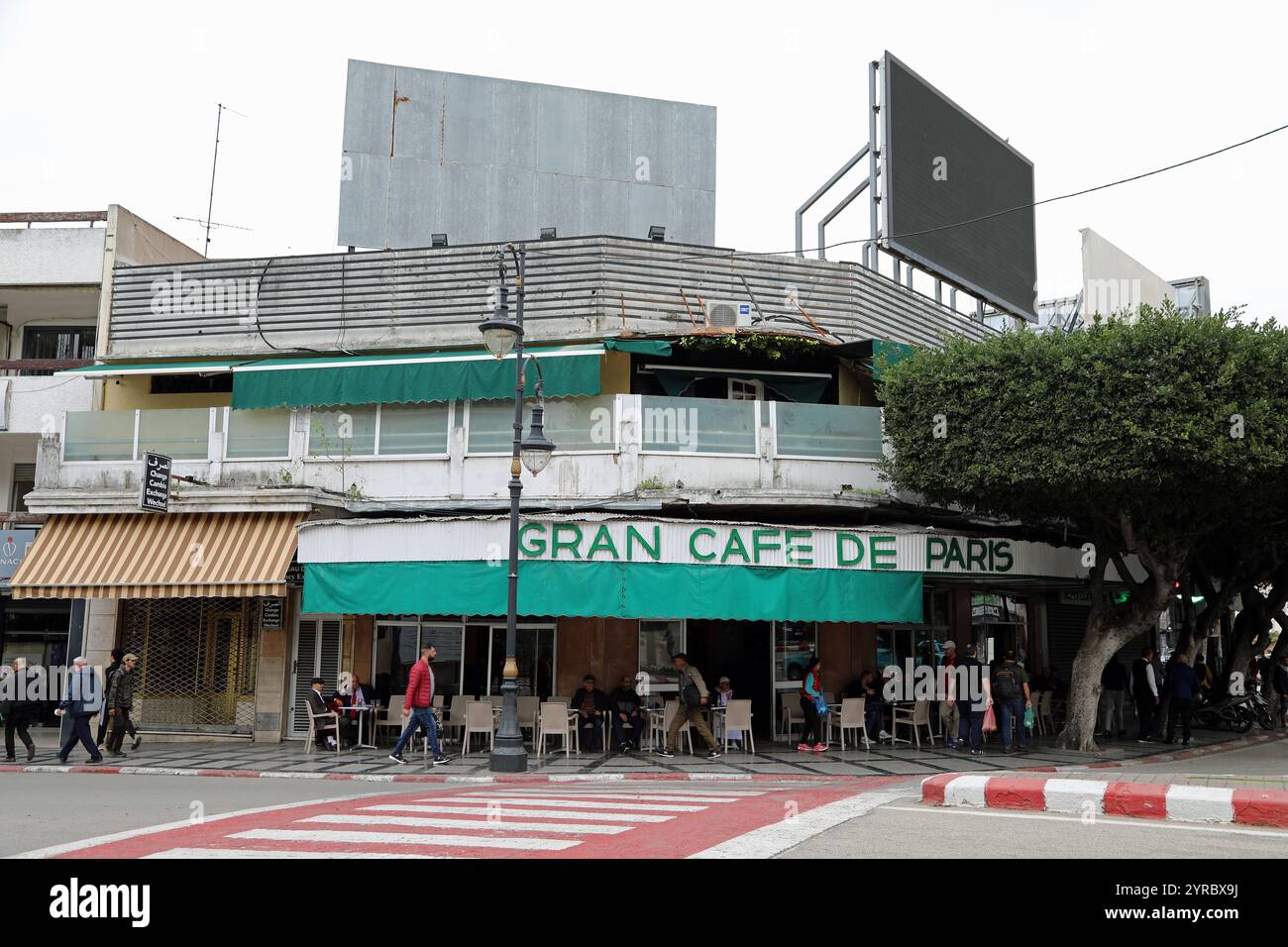 Gran Cafe de Paris in Tanger Stockfoto