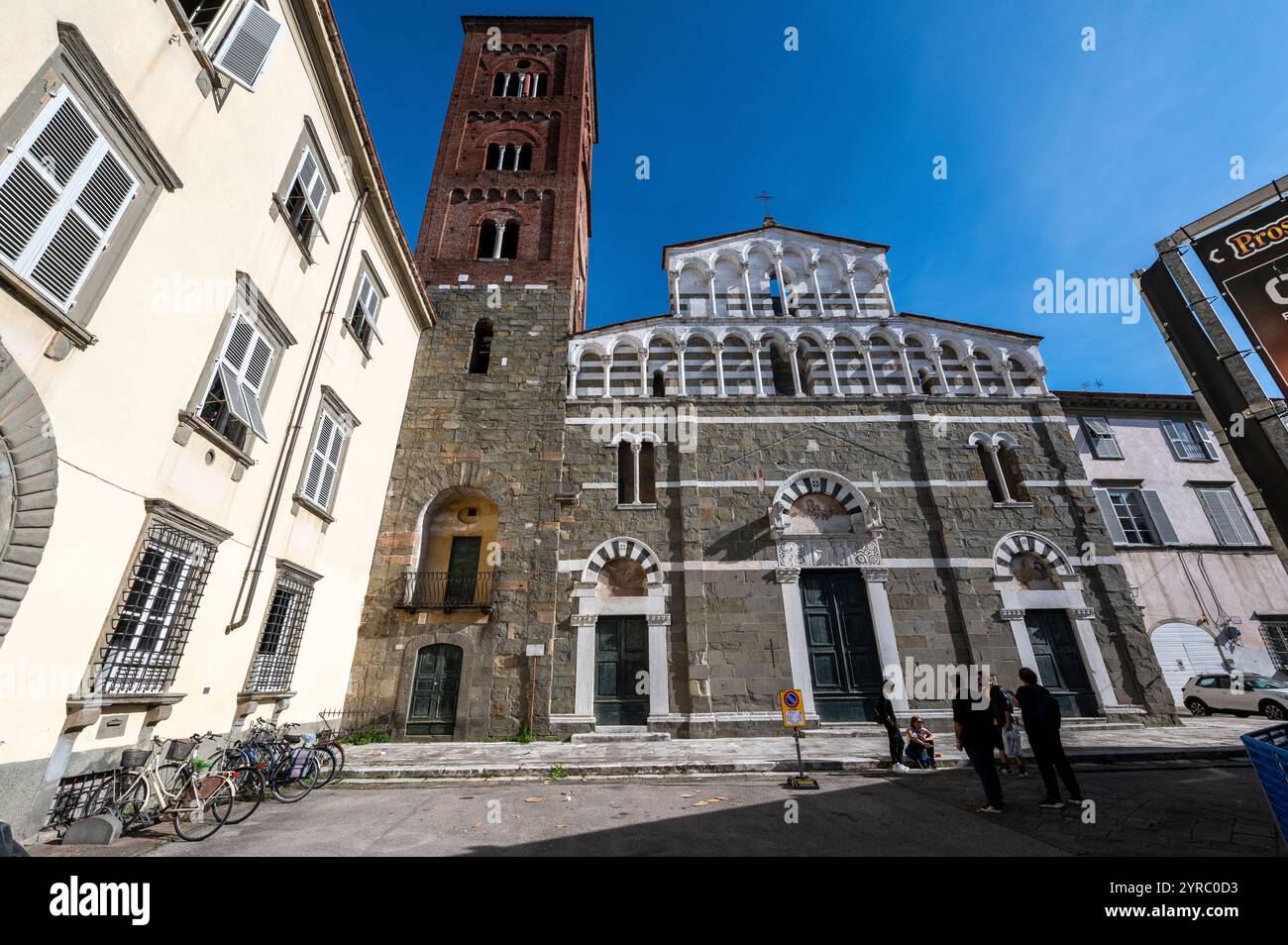 Die Kirche San Pietro Somaldi in Lucca Italien Stockfoto