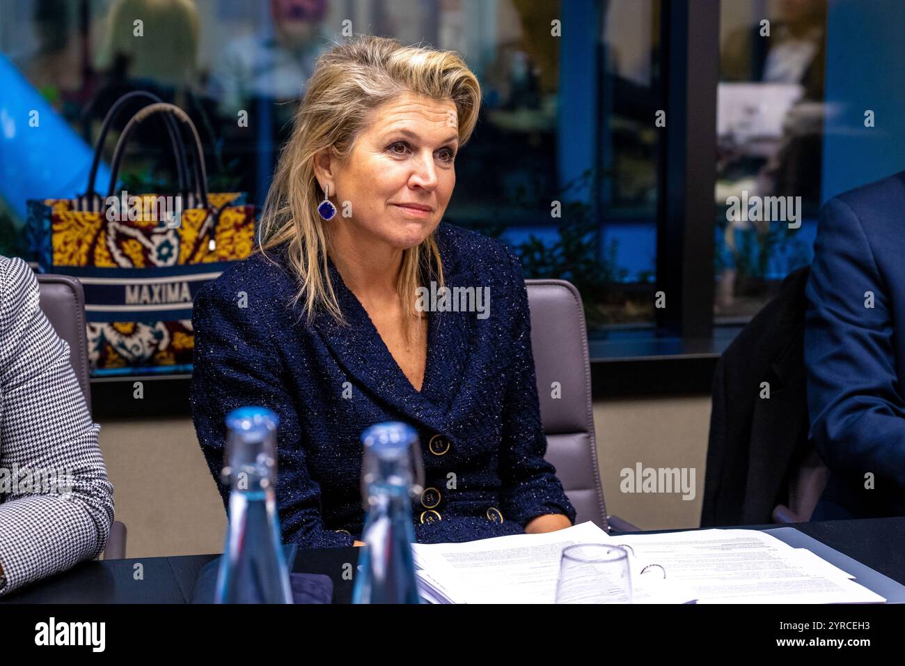 London, Niederlande, 2016-12-03 15:01:02 LONDON, 03-12-2024, Queen Máxima, 2024 Sonderanwalt des UN-Generalsekretärs für Finanzgesundheit (UNSGSA), in London für den Global Banking Summit der Financial Times. Sie hält auch Gespräche mit Vertretern des privaten und öffentlichen Sektors in Großbritannien FOTO: NLBeeld Credit: NL Beeld / Patrick van EMST Stockfoto