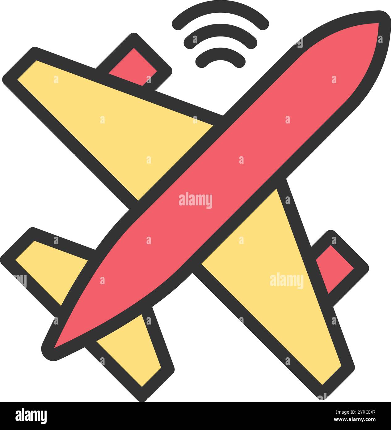 Vektorbild des Smart Flight-Symbols. Geeignet für mobile Anwendungen, Webanwendungen und Printmedien. Stock Vektor