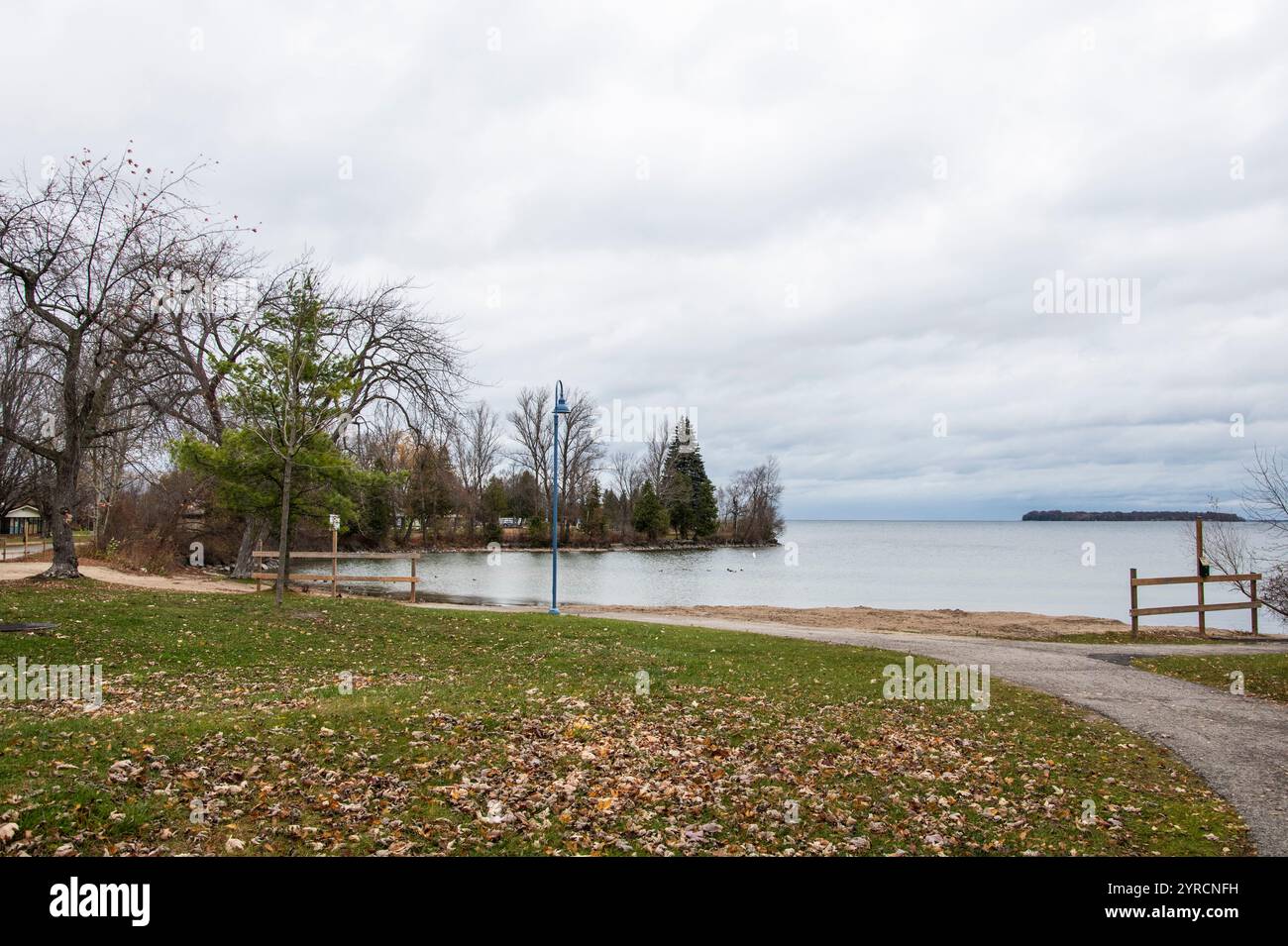 Der Strand im Innisfil Beach Park in Innisfil, Ontario, Kanada Stockfoto