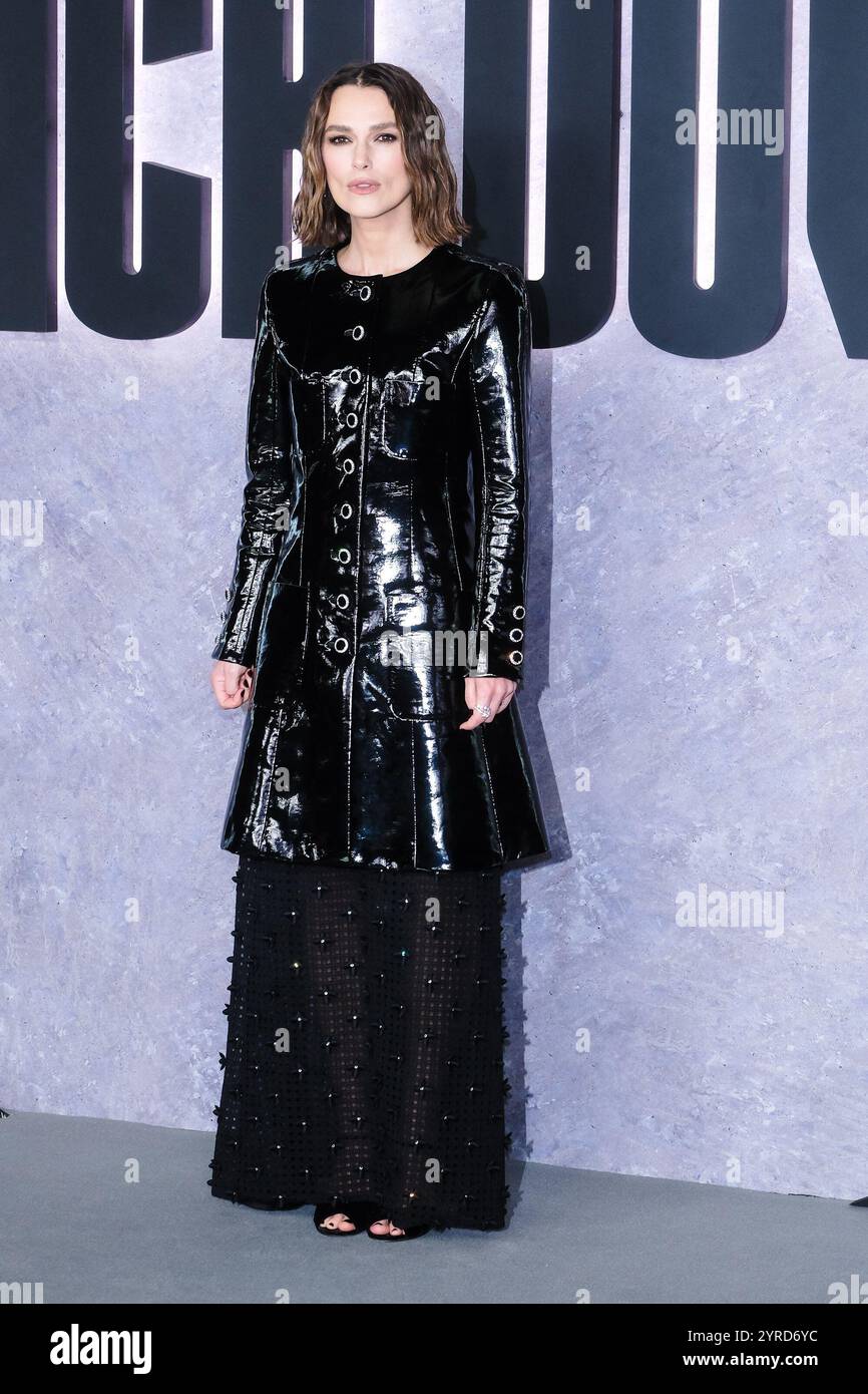 London, Großbritannien. Dezember 2024. Keira Knightley nimmt an der Weltpremiere von Black Doves Staffel 1 Teil. Foto von Julie Edwards./Alamy Live News Stockfoto