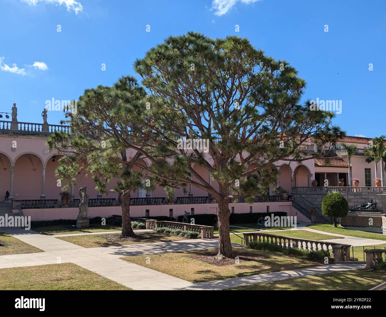 Außengelände des Ringling Museums in Florida USA Stockfoto