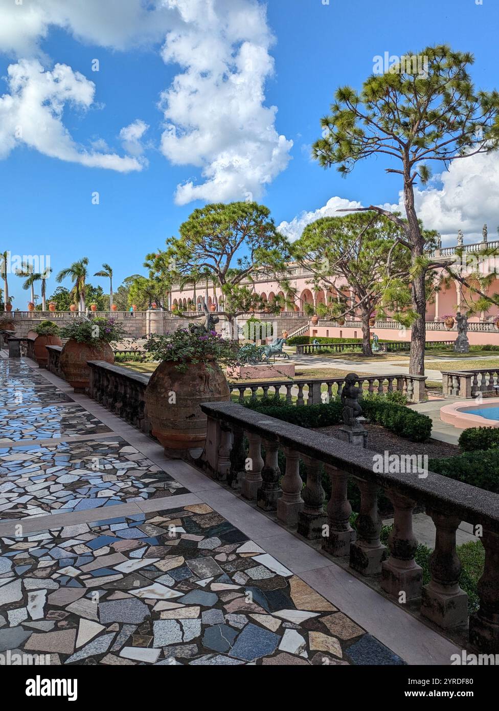 Außengelände des Ringling Museums in Florida USA Stockfoto