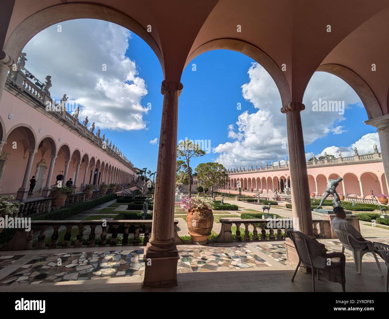 Außengelände des Ringling Museums in Florida USA Stockfoto
