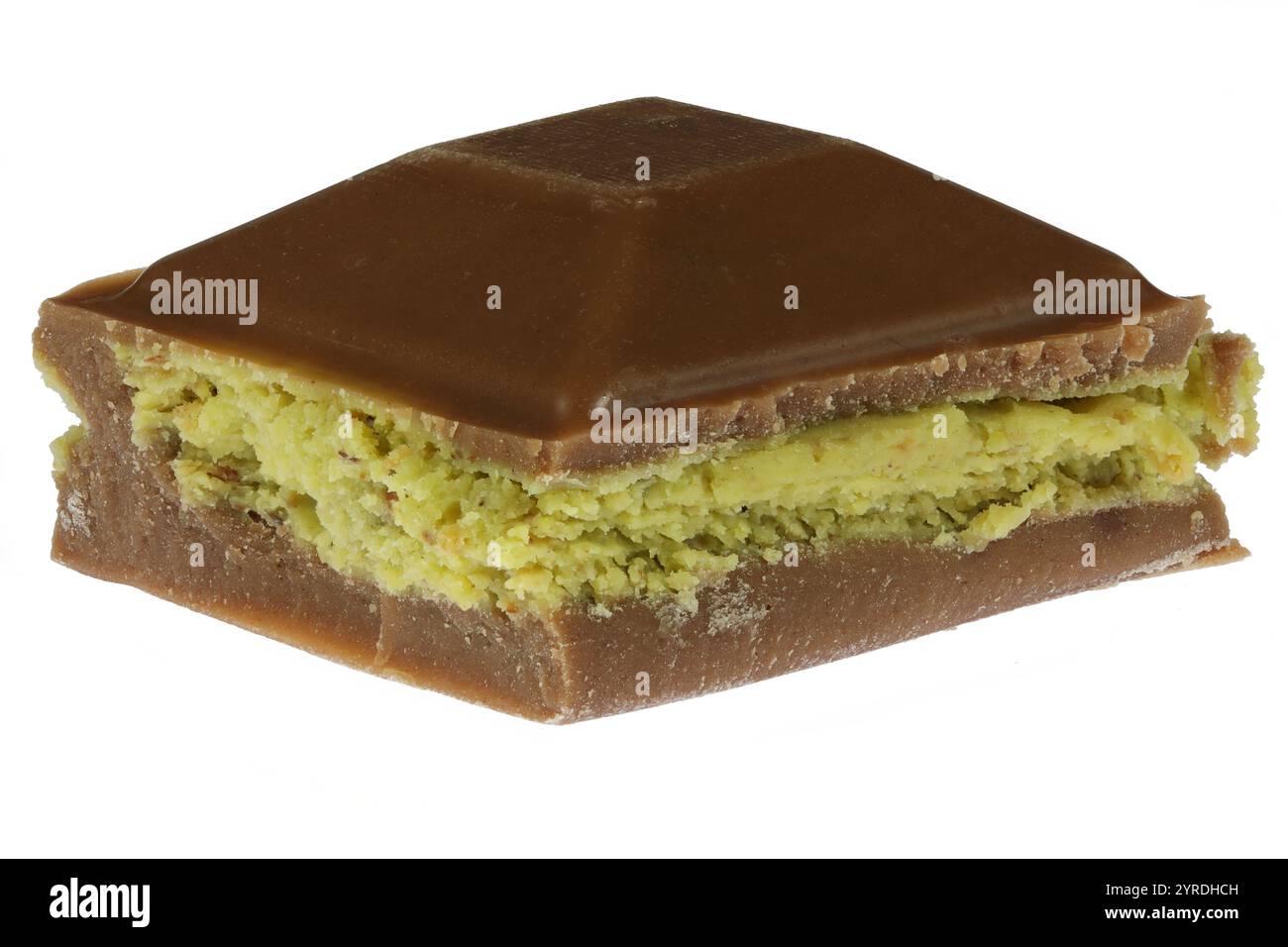 Dubai Schokolade isoliert auf weißem Hintergrund Stockfoto