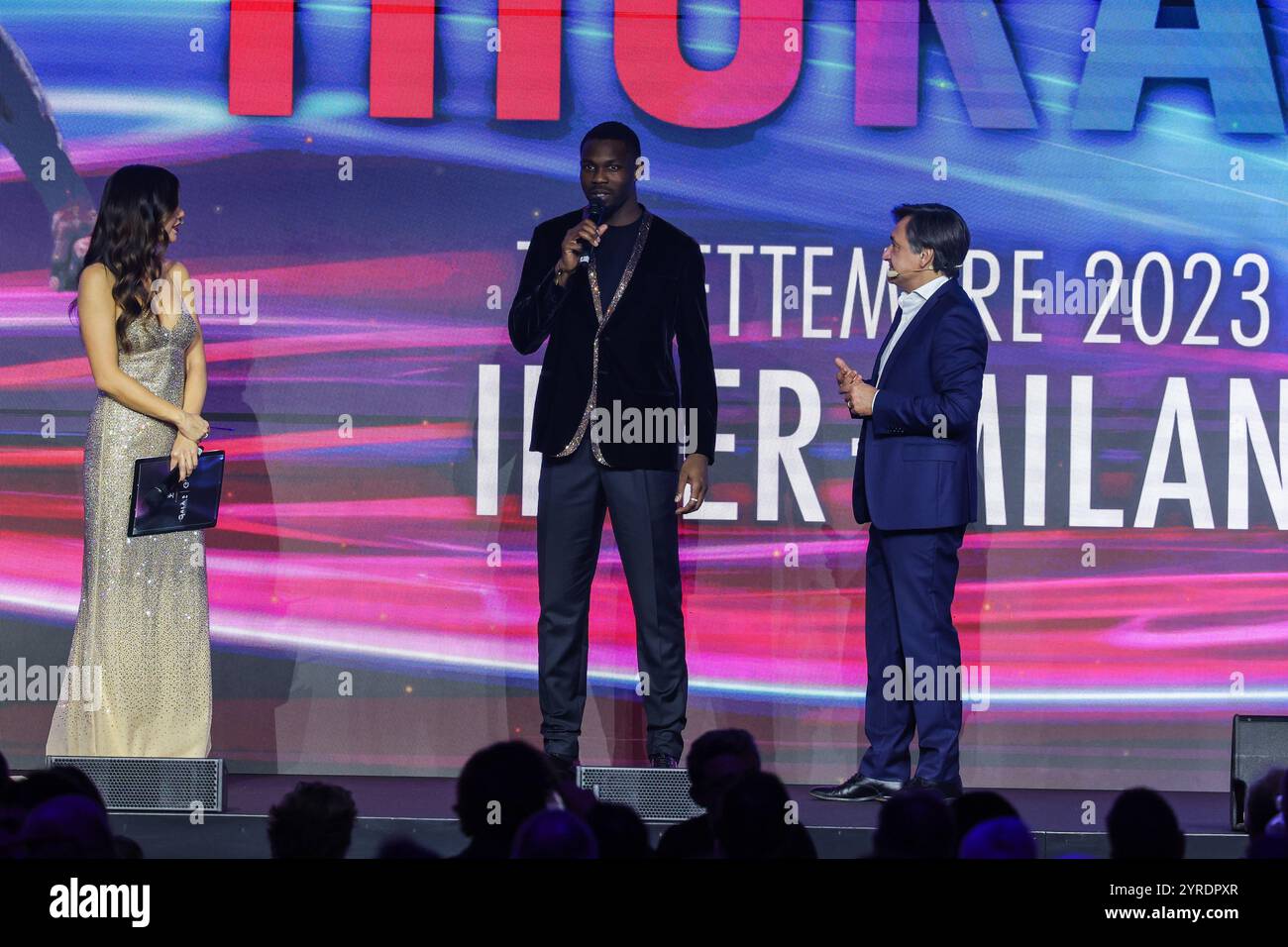 (C) Marcus Thuram nimmt an der Gran Galà del Calcio AIC Oscar del Calcio 2024 im Superstudio Maxi Teil. Stockfoto