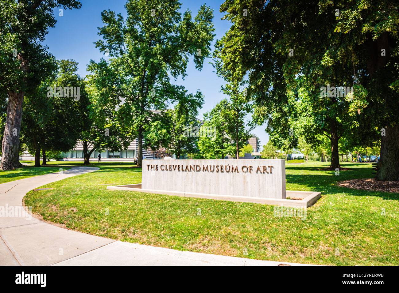 Cleveland, OH USA - 19. Juli 2017: Das Museum befindet sich im Wade Park District des University Circle und ist international bekannt für seine umfangreiche Ausstattung Stockfoto