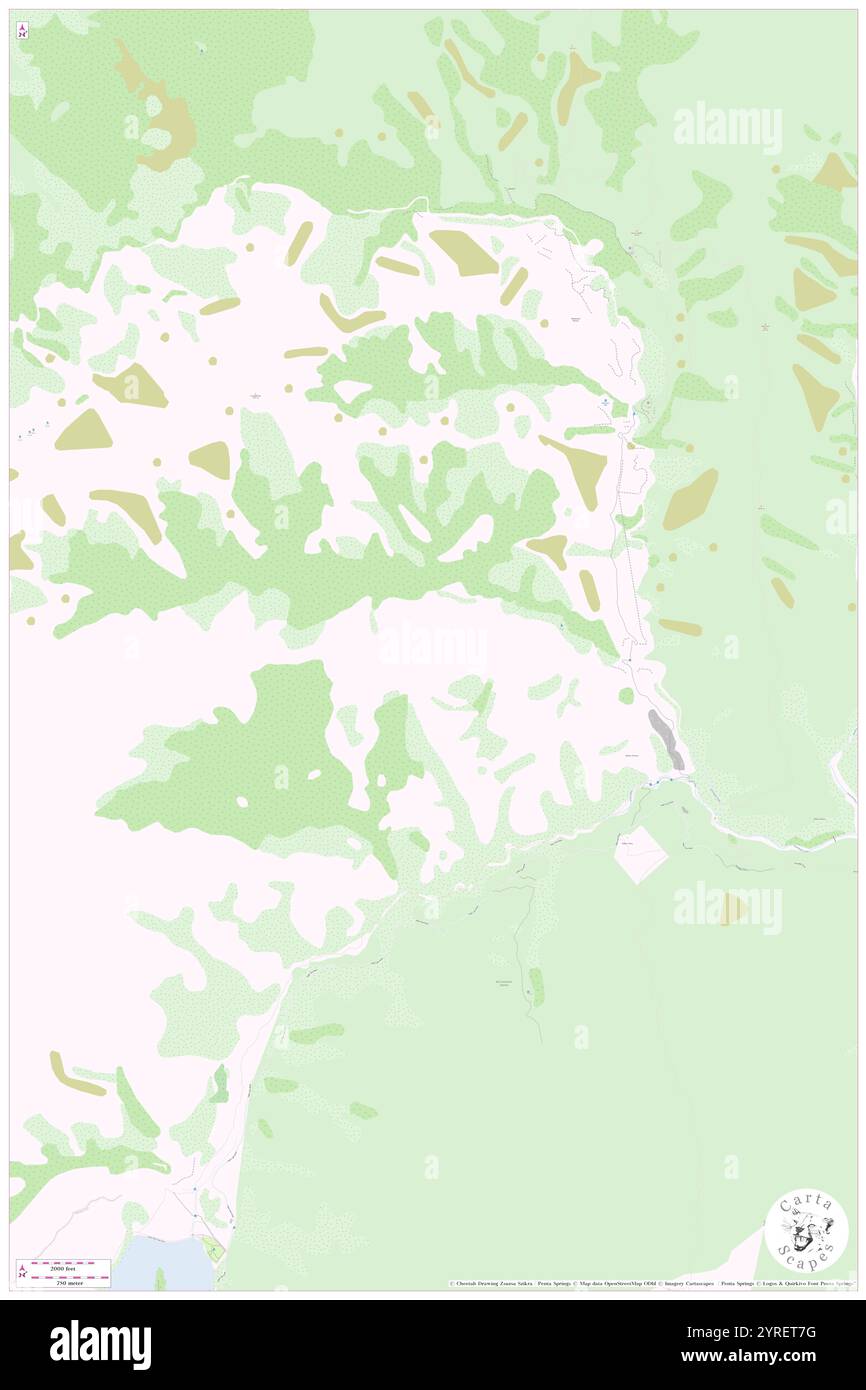 Alpha Creek, Neuseeland, Otago, s 44 56' 54''', N 168 36' 0'', Karte, Cartascapes Map, veröffentlicht 2024. Erkunden Sie Cartascapes, eine Karte, die die vielfältigen Landschaften, Kulturen und Ökosysteme der Erde enthüllt. Reisen Sie durch Zeit und Raum und entdecken Sie die Verflechtungen der Vergangenheit, Gegenwart und Zukunft unseres Planeten. Stockfoto