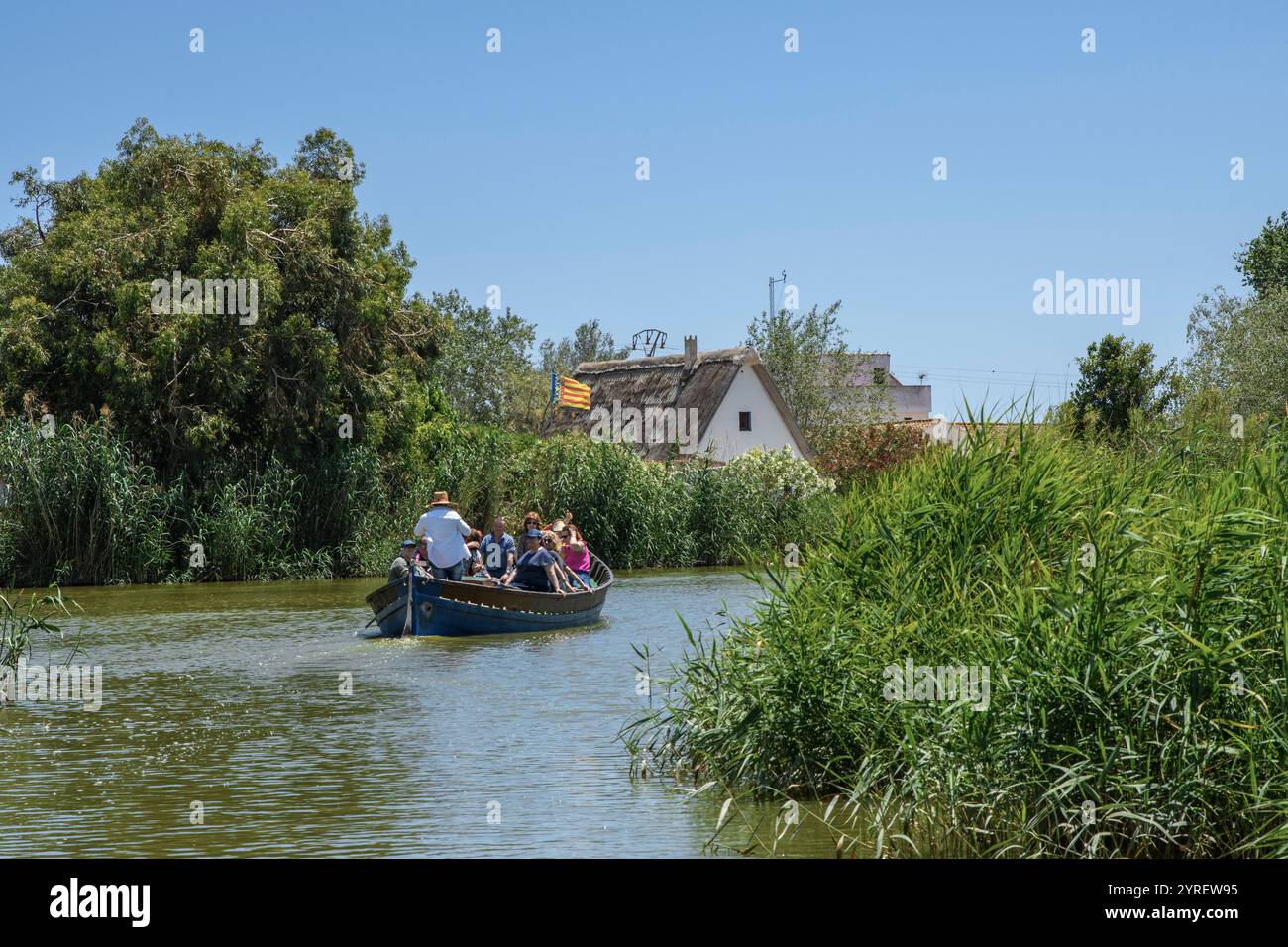 Der Albufera-Nationalpark (Parc Natural de l’Albufera) ist ein Naturschutzgebiet in Spanien, Provinz Valencia, Spanien, Europa. Stockfoto