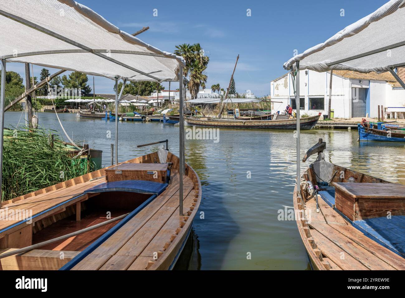 Der Albufera-Nationalpark (Parc Natural de l’Albufera) ist ein Naturschutzgebiet in Spanien, Provinz Valencia, Spanien, Europa. Stockfoto