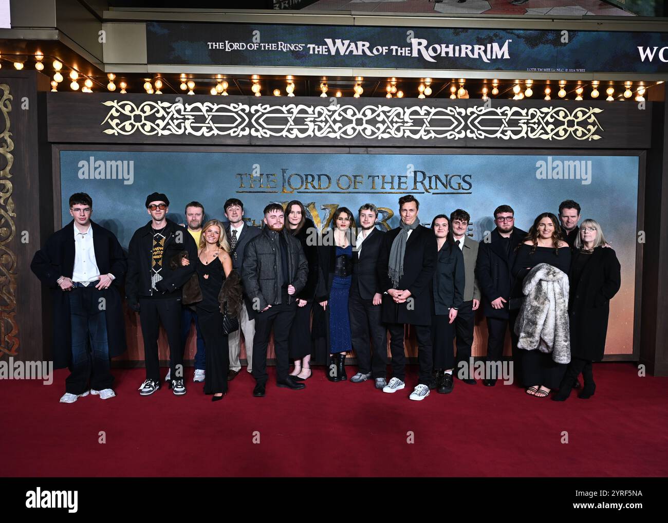 LONDON, GROSSBRITANNIEN. Dezember 2024. „The Lord of the Rings: The war of the Rohirrim“ World Premiere wird am 13. Dezember 2024 in Großbritannien und Irland von Warner Bros. Veröffentlicht Fotos am Odeon Luxe Leicester Square, London, Großbritannien. (Foto von 李世惠/siehe Li/Picture Capital) Credit: Siehe Li/Picture Capital/Alamy Live News Stockfoto