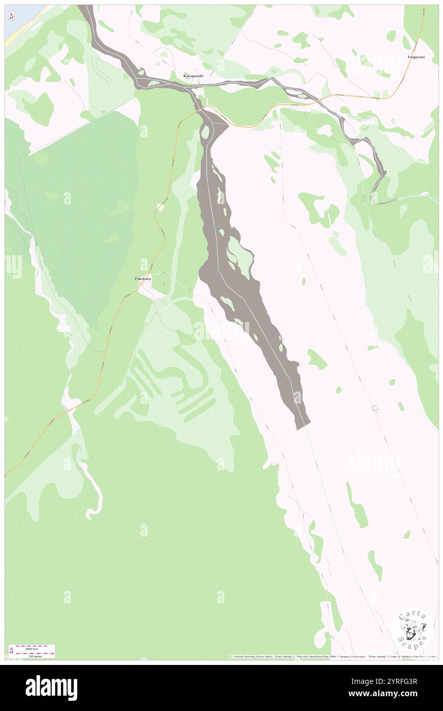 Alpha Creek, Neuseeland, Westküste, s 43 1' 5''', N 170 41' 24'', Karte, Cartascapes Map, veröffentlicht 2024. Erkunden Sie Cartascapes, eine Karte, die die vielfältigen Landschaften, Kulturen und Ökosysteme der Erde enthüllt. Reisen Sie durch Zeit und Raum und entdecken Sie die Verflechtungen der Vergangenheit, Gegenwart und Zukunft unseres Planeten. Stockfoto