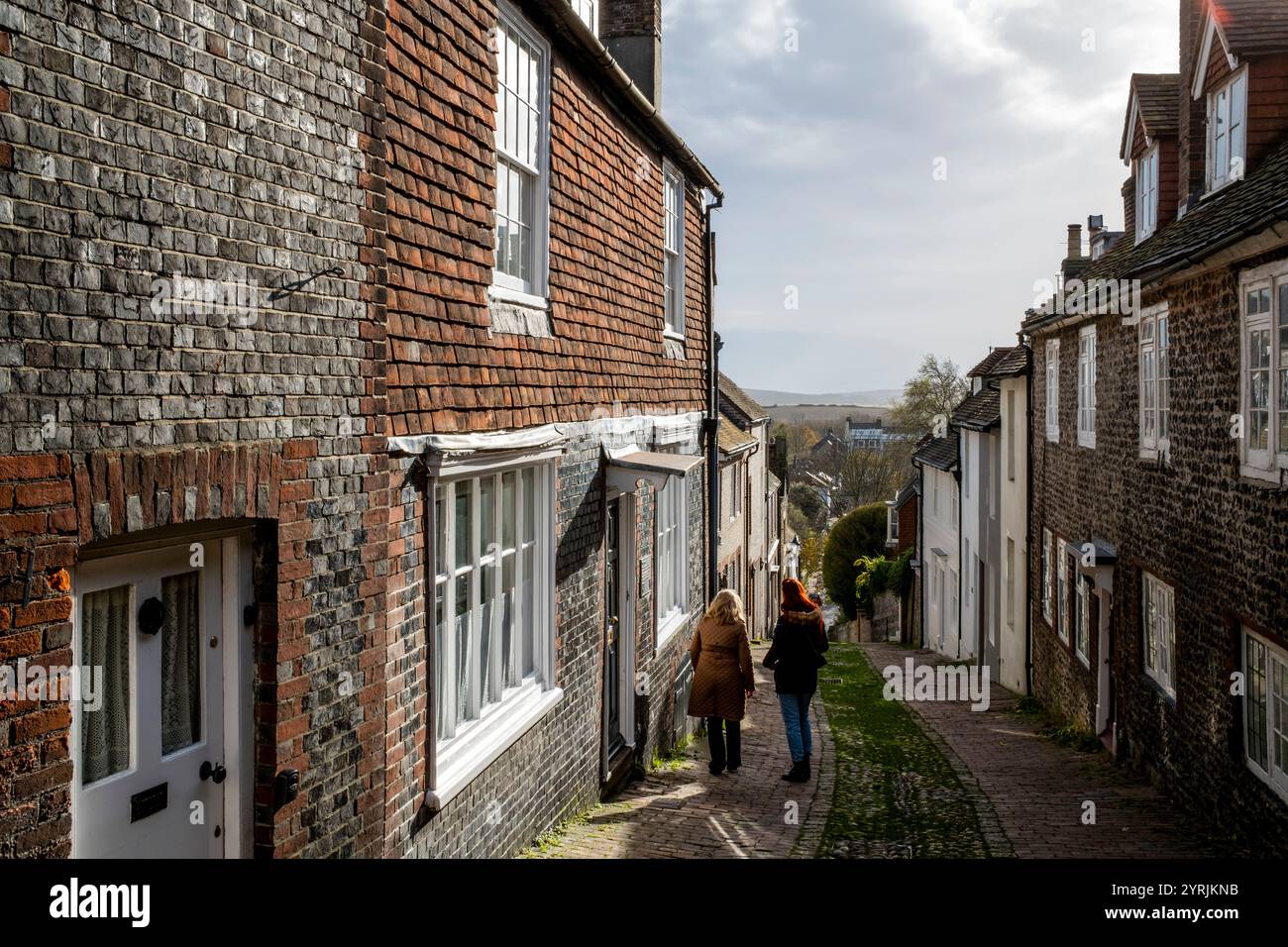 Keere Street, Lewes, East Sussex, Großbritannien. Stockfoto
