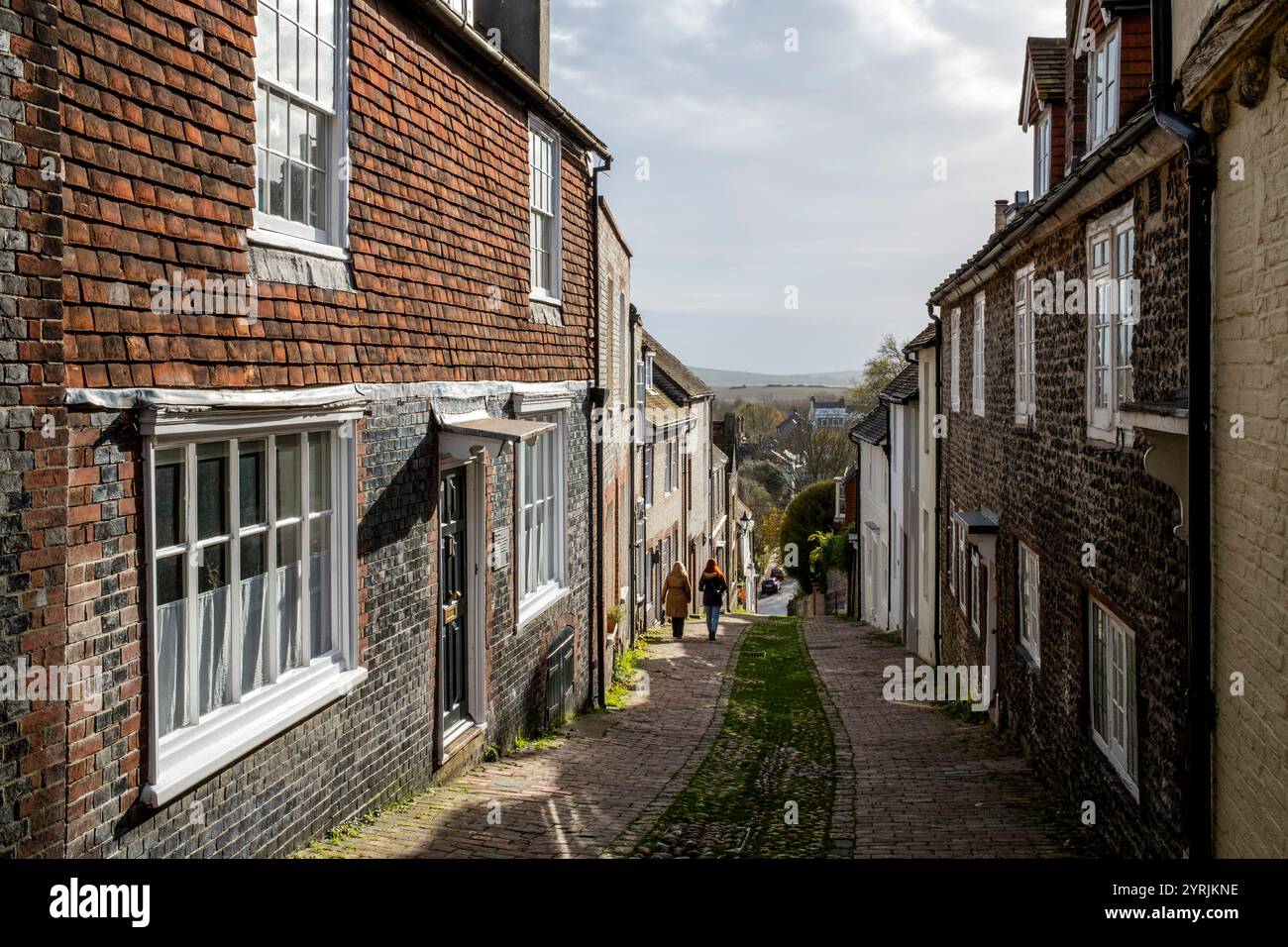 Keere Street, Lewes, East Sussex, Großbritannien. Stockfoto