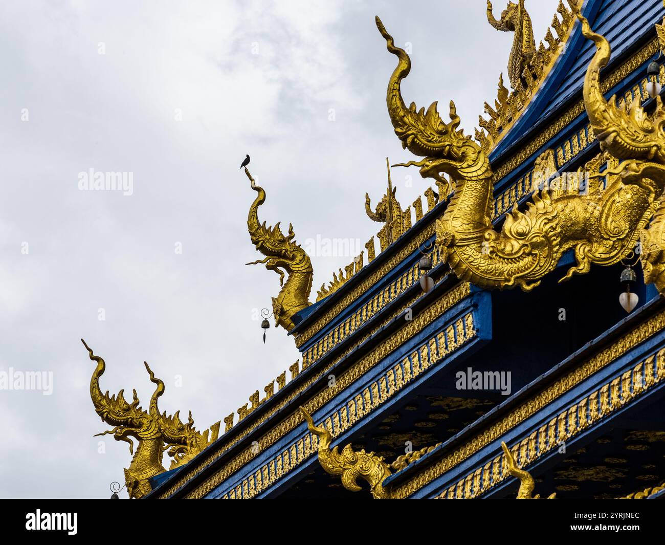 WatRongSueaTen, Chiang Rai, Thailand, 17. Juni 2019. Stockfoto