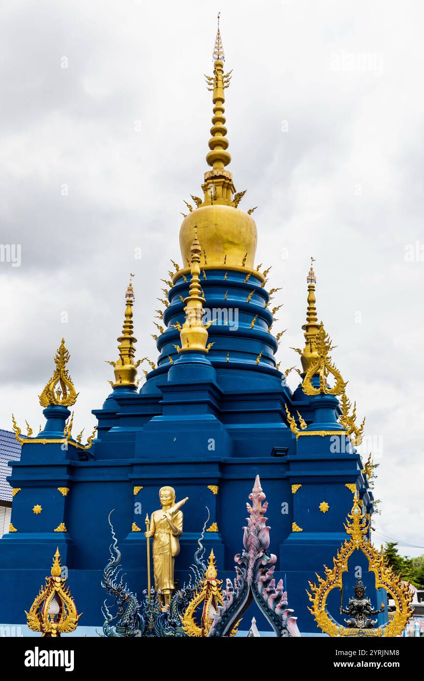 WatRongSueaTen, Chiang Rai, Thailand, 17. Juni 2019. Stockfoto