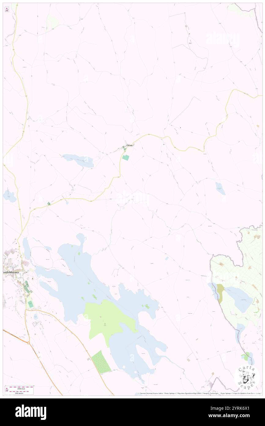 Mill Town, County Monaghan, IE, Irland, Ulster, n 54 8' 12'', S 6 41' 29'', Karte, Cartascapes Map, veröffentlicht 2024. Erkunden Sie Cartascapes, eine Karte, die die vielfältigen Landschaften, Kulturen und Ökosysteme der Erde enthüllt. Reisen Sie durch Zeit und Raum und entdecken Sie die Verflechtungen der Vergangenheit, Gegenwart und Zukunft unseres Planeten. Stockfoto