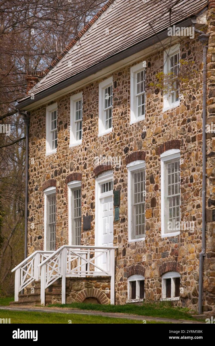 Tottenville Konferenzhaus, Ort der Verhandlungen über die voramerikanische Revolution. Staten Island. New York City. USA. Stockfoto