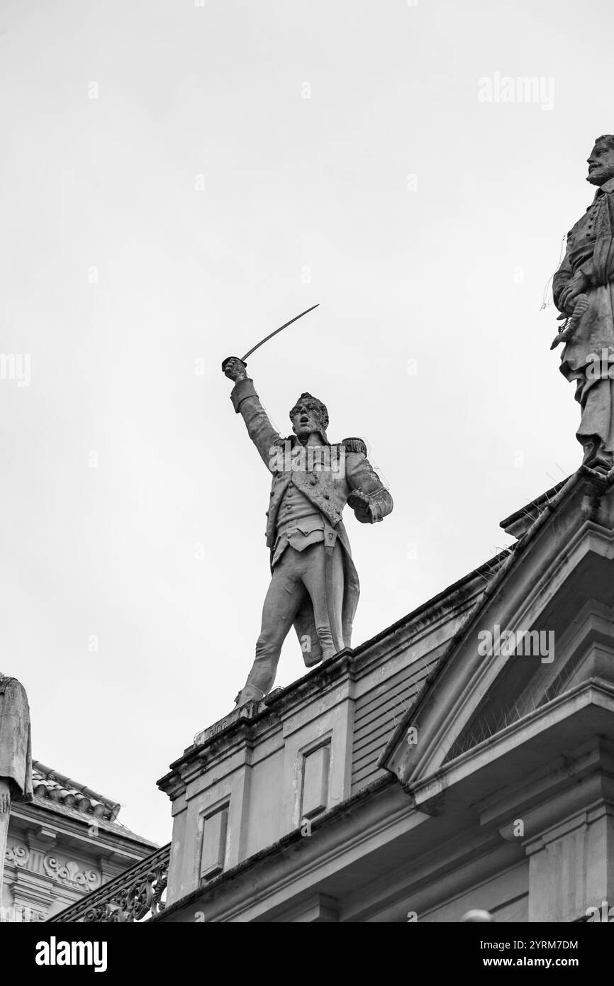 Sevilla, Spanien – 24. FEBRUAR 2022: Der Palast von San Telmo, Palacio de San Telmo, ist ein historisches Gebäude in Sevilla, Spanien, Sitz des Ratsvorsitzes von Th Stockfoto