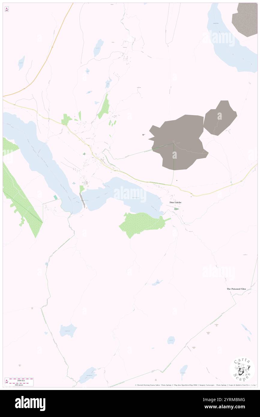 Dunlewy Lough, County Donegal, IE, Irland, Ulster, n 55 1' 21'', S 8 7' 49'', Karte, Cartascapes Map, veröffentlicht 2024. Erkunden Sie Cartascapes, eine Karte, die die vielfältigen Landschaften, Kulturen und Ökosysteme der Erde enthüllt. Reisen Sie durch Zeit und Raum und entdecken Sie die Verflechtungen der Vergangenheit, Gegenwart und Zukunft unseres Planeten. Stockfoto