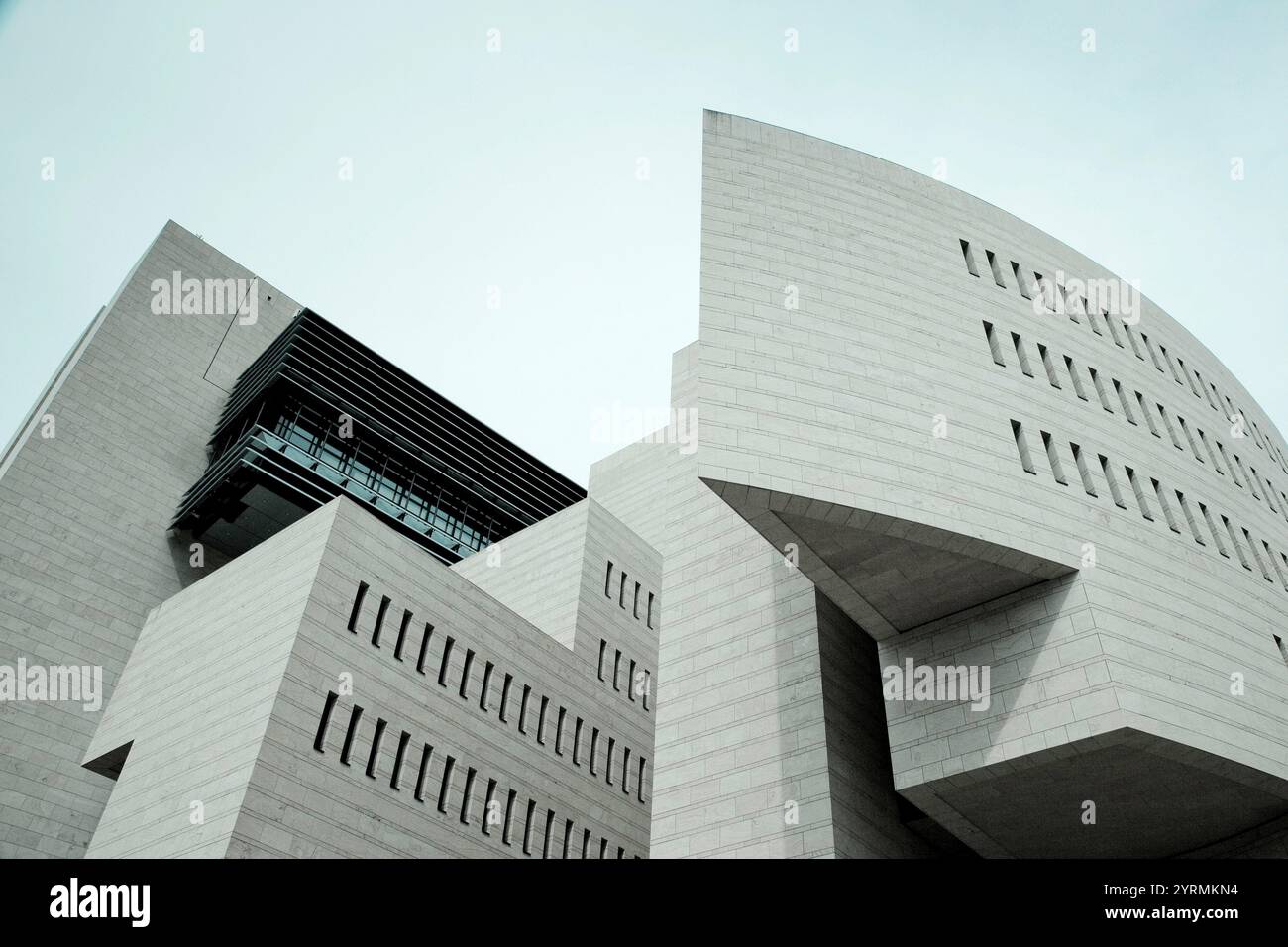 Italien, Lombardei, Luganersee, Campione D´Italia, Casino di Campione, Mario Botta, Architekt Stockfoto