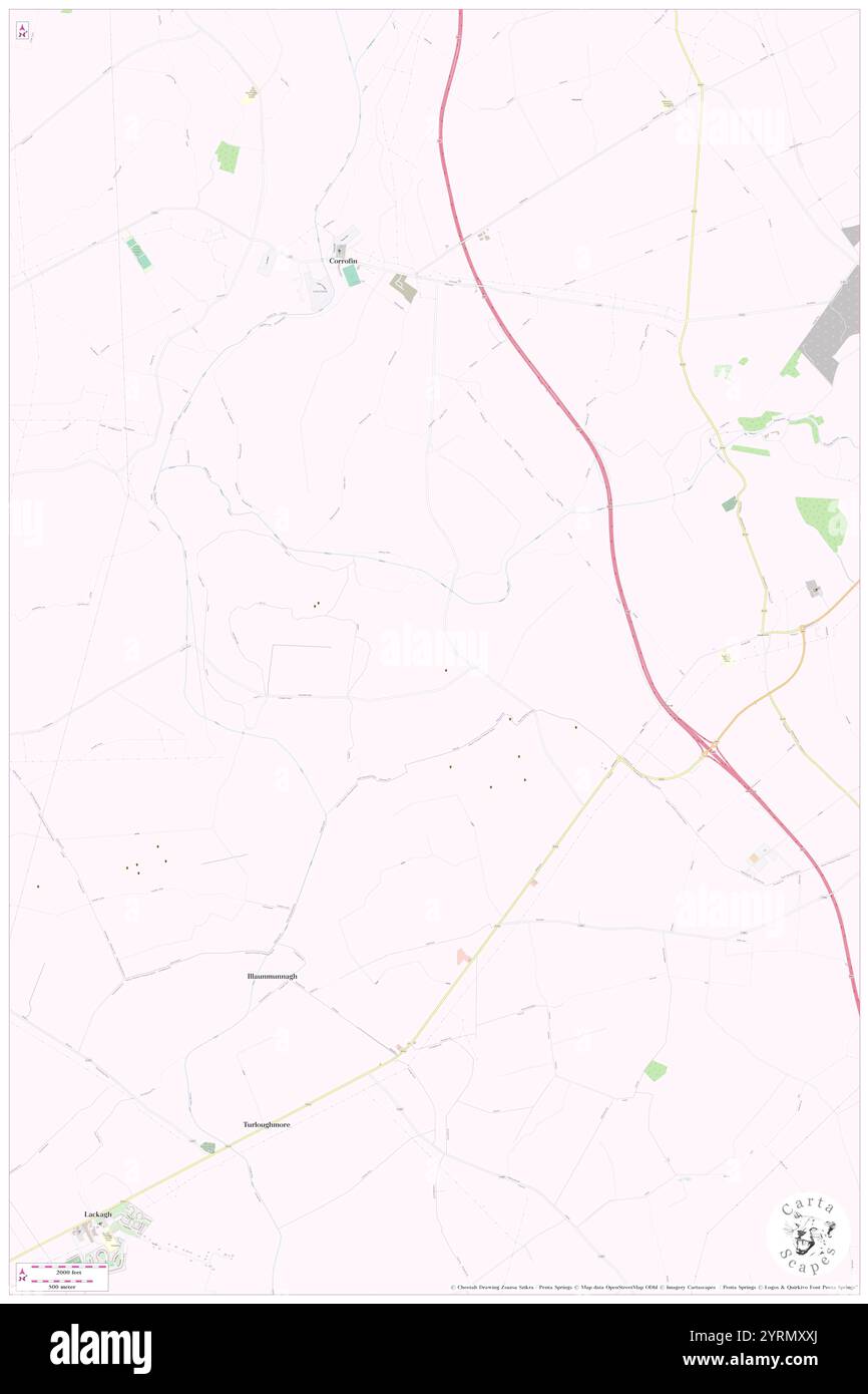 Bullaun, County Galway, IE, Irland, Connacht, n 53 24' 35''', S 8 51' 2'', Karte, Cartascapes Map, veröffentlicht 2024. Erkunden Sie Cartascapes, eine Karte, die die vielfältigen Landschaften, Kulturen und Ökosysteme der Erde enthüllt. Reisen Sie durch Zeit und Raum und entdecken Sie die Verflechtungen der Vergangenheit, Gegenwart und Zukunft unseres Planeten. Stockfoto