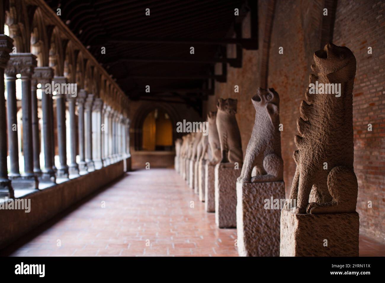 Frankreich, Region Midi-Pyrénées, Departement Haute-Garonne, Toulouse, Musée des Augustins Museum, Wasserspeier aus dem Kloster der Cordeliers, 13. Jahrhundert Stockfoto