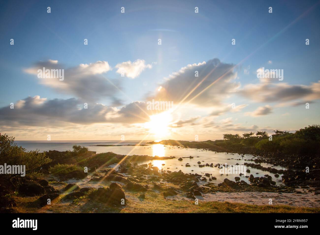 Pointe Quatre Cocos, Strand in der Nähe von Trou d&#39;Eau Douce im Osten von Mauritius, Afrika Stockfoto