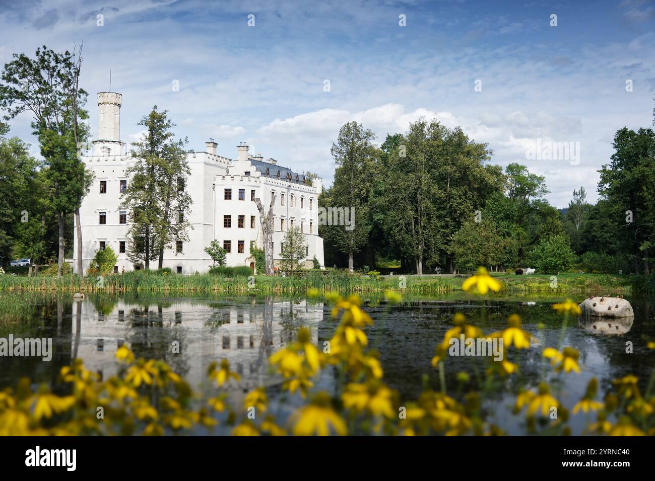 Schoss Fischbach, Schloss Karpniki, Jelenia Gora, Hirschberger Tal, Niederschlesien, Polen Stockfoto