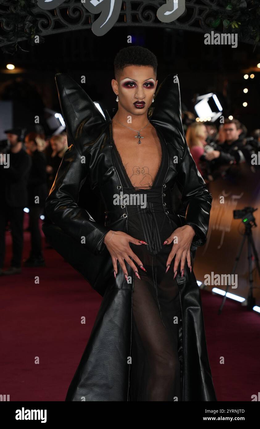 Tyreece Nye kommt zur britischen Premiere von Nosferatu im Odeon Luxe am Leicester Square, London. Bilddatum: Mittwoch, 4. Dezember 2024. Stockfoto