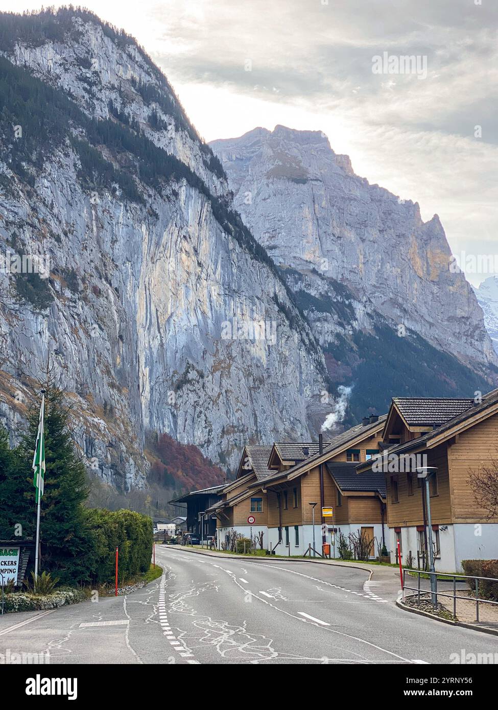 Schöne Reise in die Schweiz - Smartphone-aufgenommenes Stockfoto