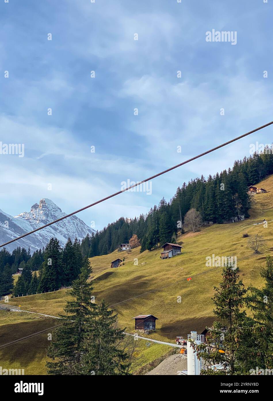 Schöne Reise in die Schweiz - Smartphone-aufgenommenes Stockfoto