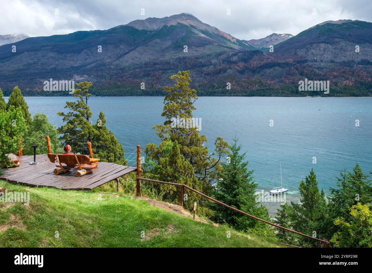 Südamerika, Argentinien, Patagonien, Chubut, Esquel, Los Alerces, Nationalpark, Park Lodge Stockfoto