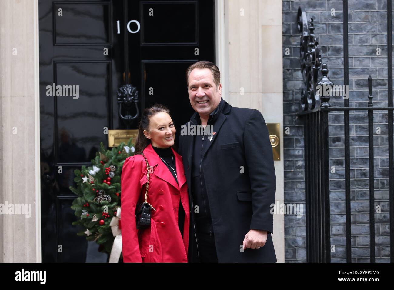 Der ehemalige Torhüter David Seaman und seine Frau Frankie Poultney
