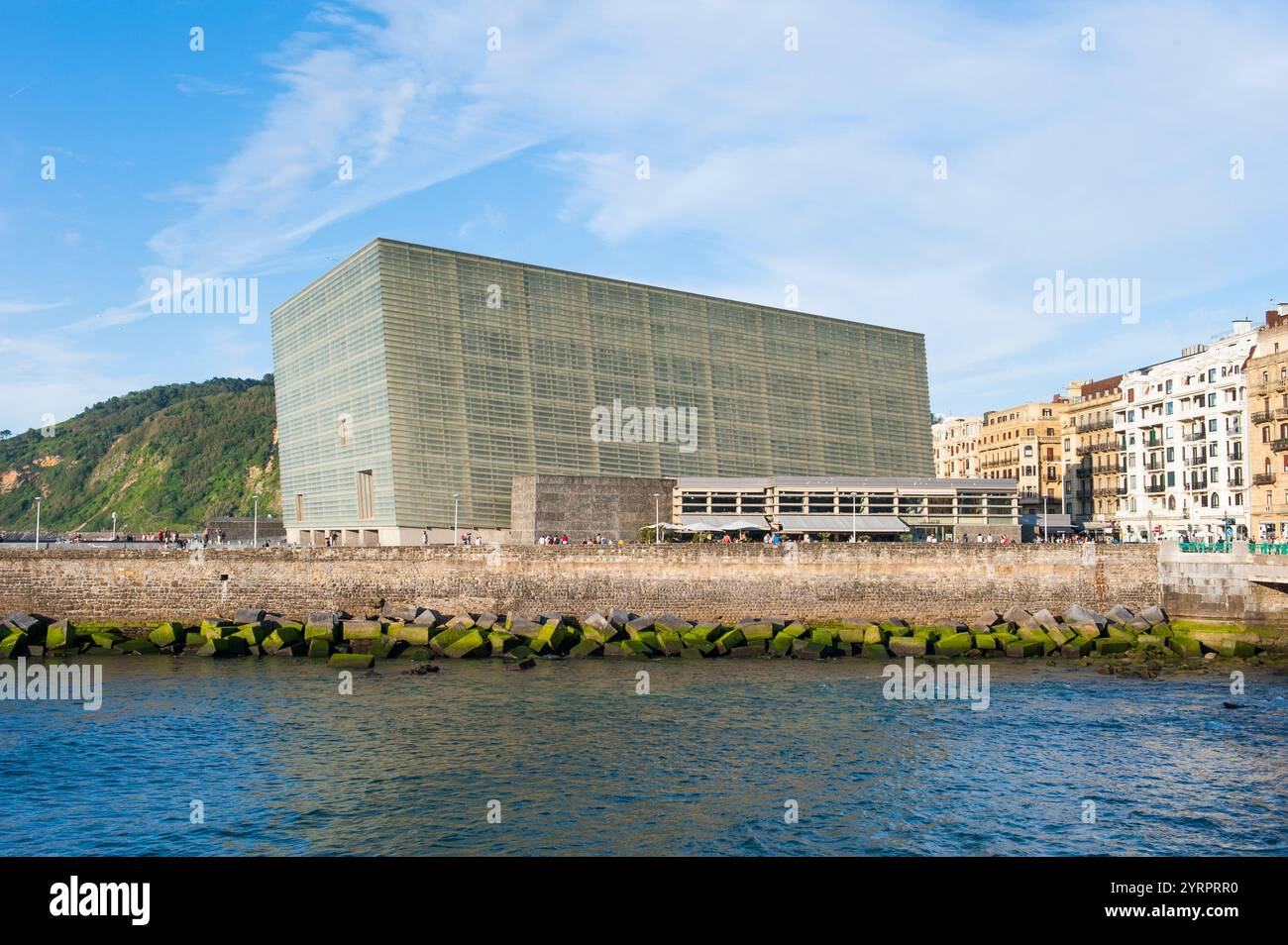 Kursaal Kongresszentrum und Auditorium des spanischen Architekten Rafael Moneo, San Sebastian, Golf von Biskaya, Provinz Gipuzkoa, Baskenland, Spanien, Eu Stockfoto