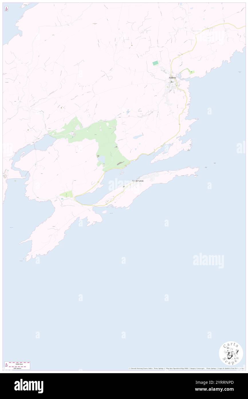 Galley Cove, County Cork, IE, Irland, Munster, n 51 28' 0''', S 9 43' 52'', Karte, Karte, Kartenausgabe 2024. Erkunden Sie Cartascapes, eine Karte, die die vielfältigen Landschaften, Kulturen und Ökosysteme der Erde enthüllt. Reisen Sie durch Zeit und Raum und entdecken Sie die Verflechtungen der Vergangenheit, Gegenwart und Zukunft unseres Planeten. Stockfoto