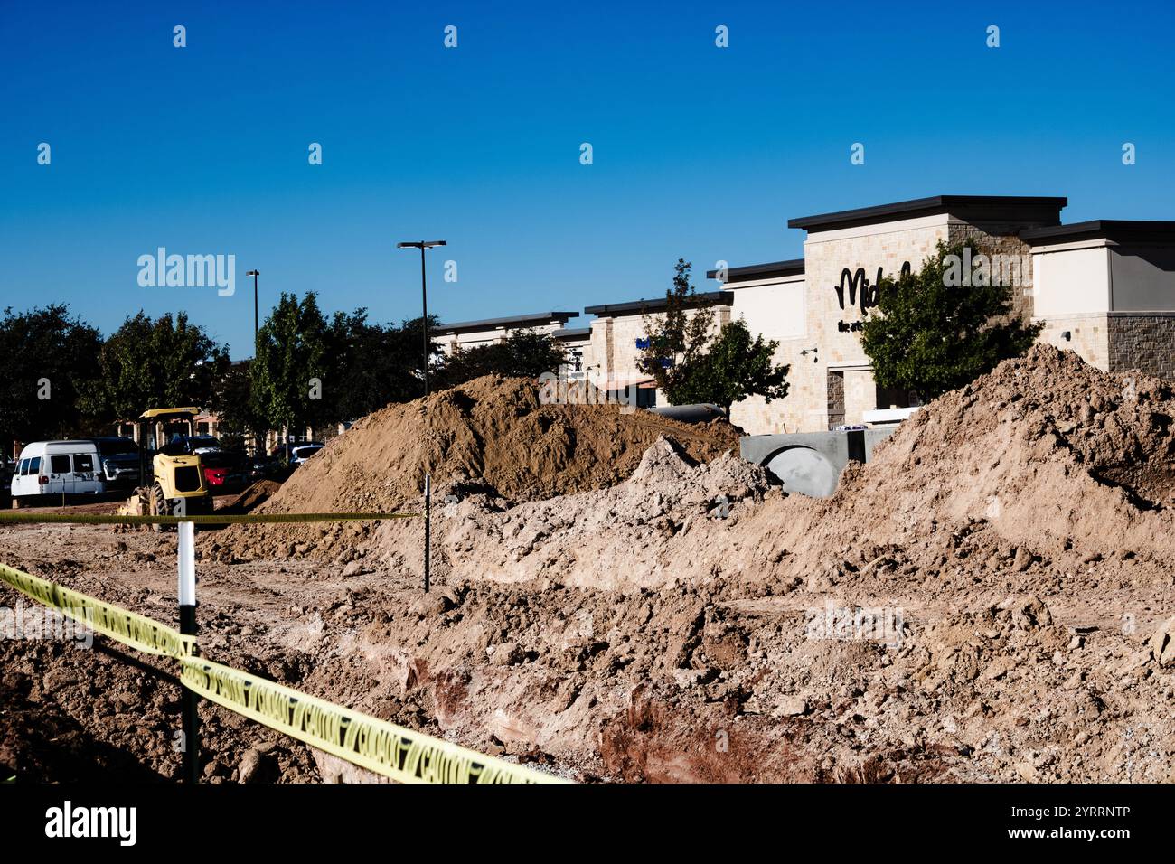 Shopping Center – Vorbereitung Der U-Bahn Stockfoto