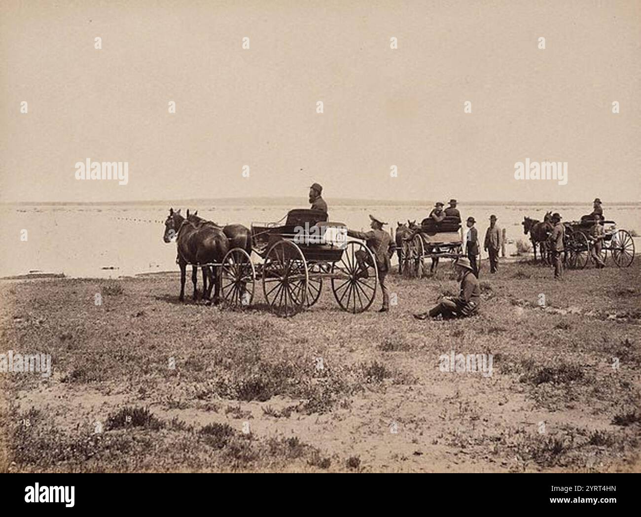 Charles Bayliss Lake Woytchugga bei Wilcannia. Stockfoto