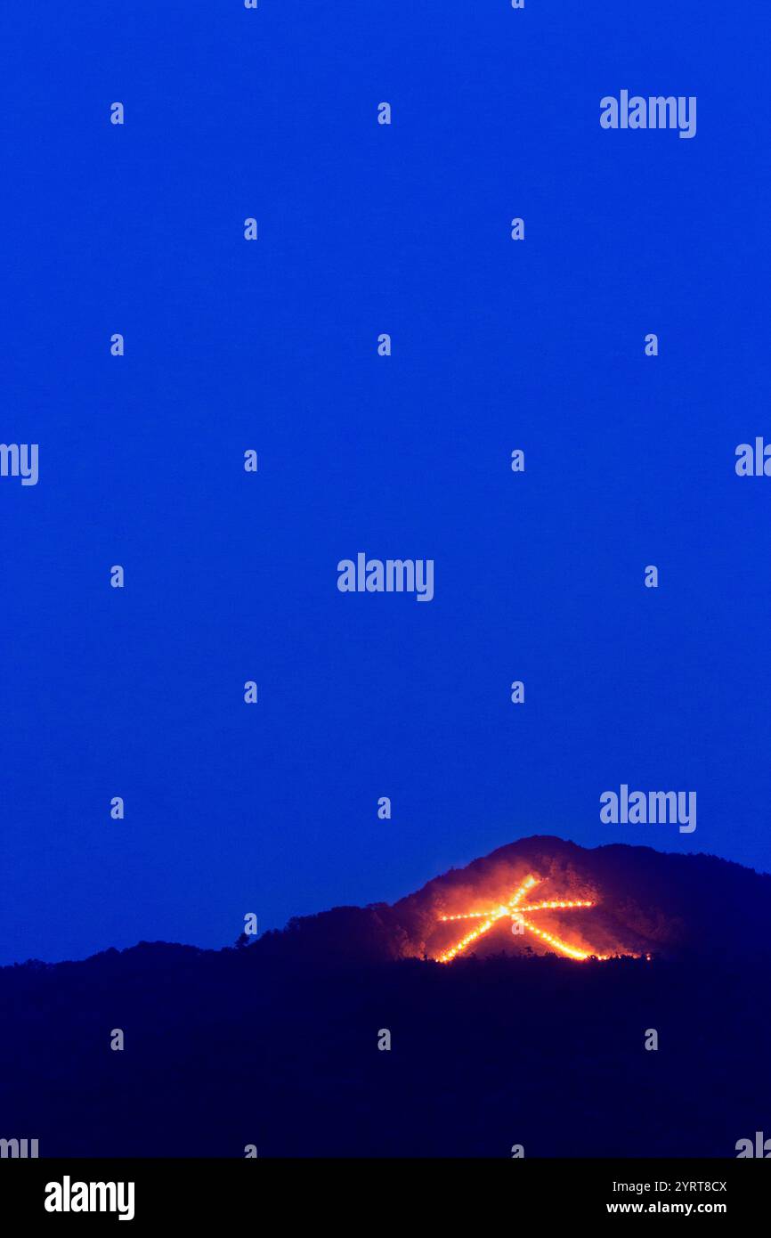 Daimonji-Lagerfeuer Stockfoto