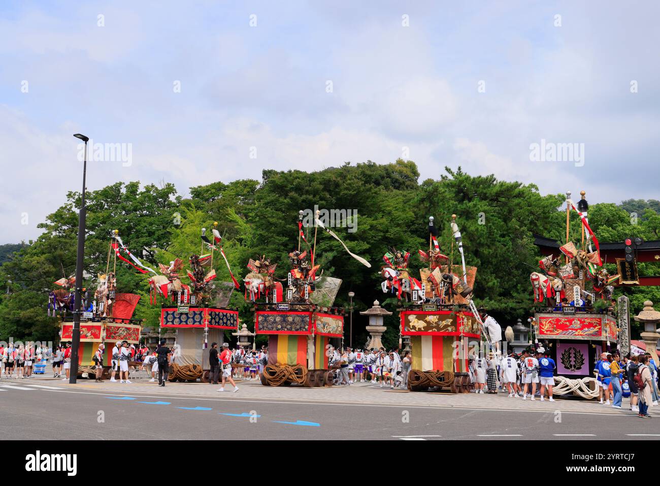 Tsuruga Festival: Wagen, Tsuruga Stadt, Präfektur Fukui Stockfoto