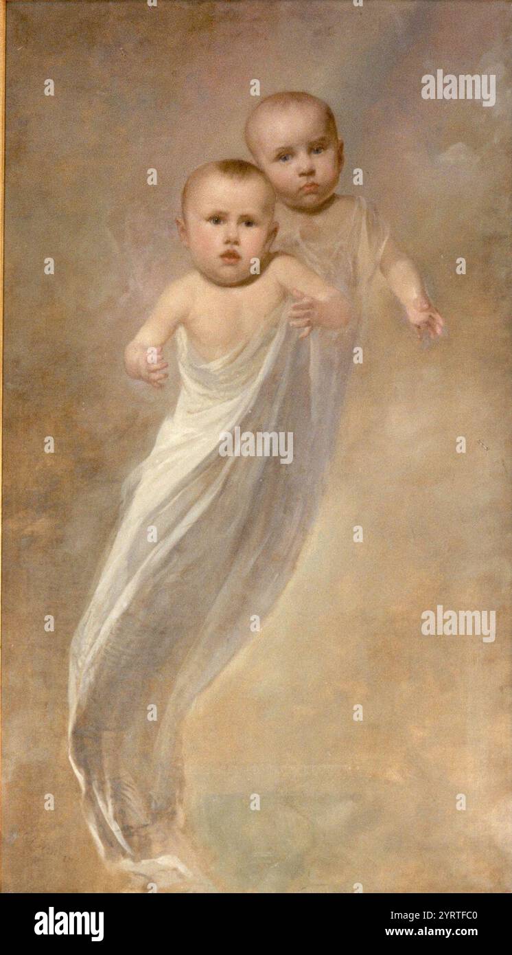 Charles T. Webber - Babes Ascending - 1881. Stockfoto