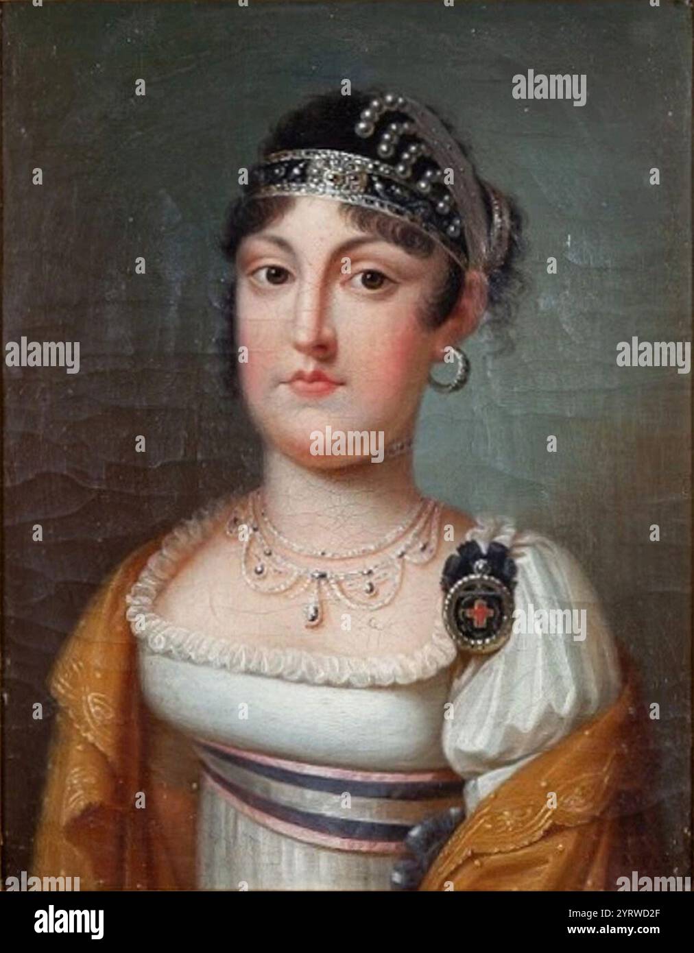 Kreis der Zacarias González Velázquez - Retrato de la infanta Maria Luisa. Stockfoto