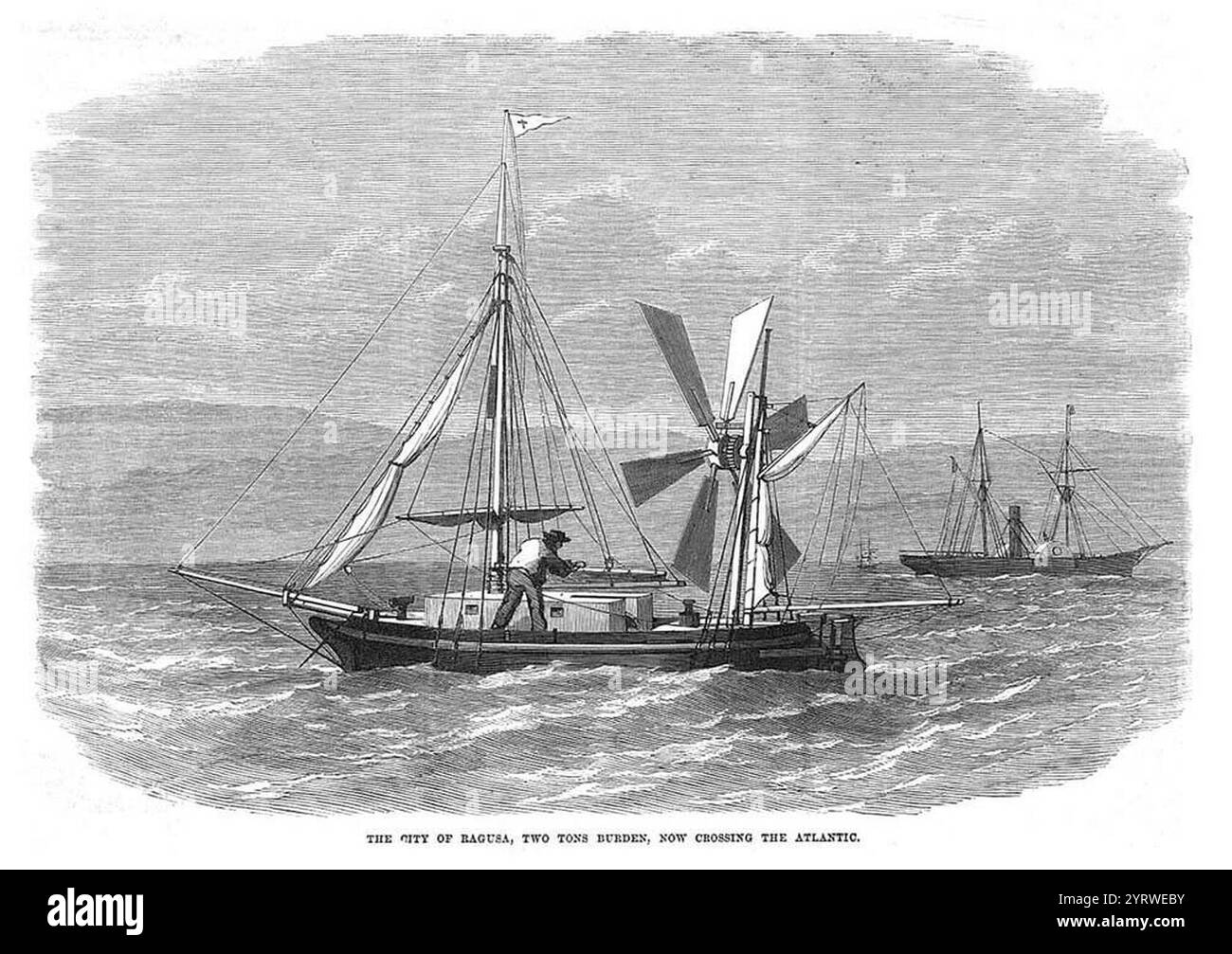 City of Ragusa Illustrated London News 001. Stockfoto