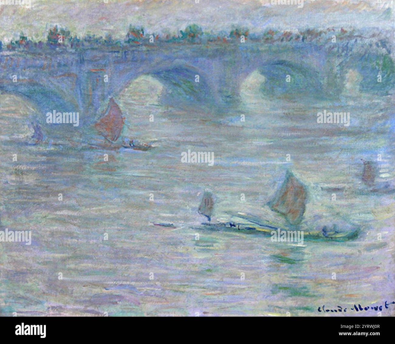 Claude Monet - Waterloo Bridge 2012. Stockfoto