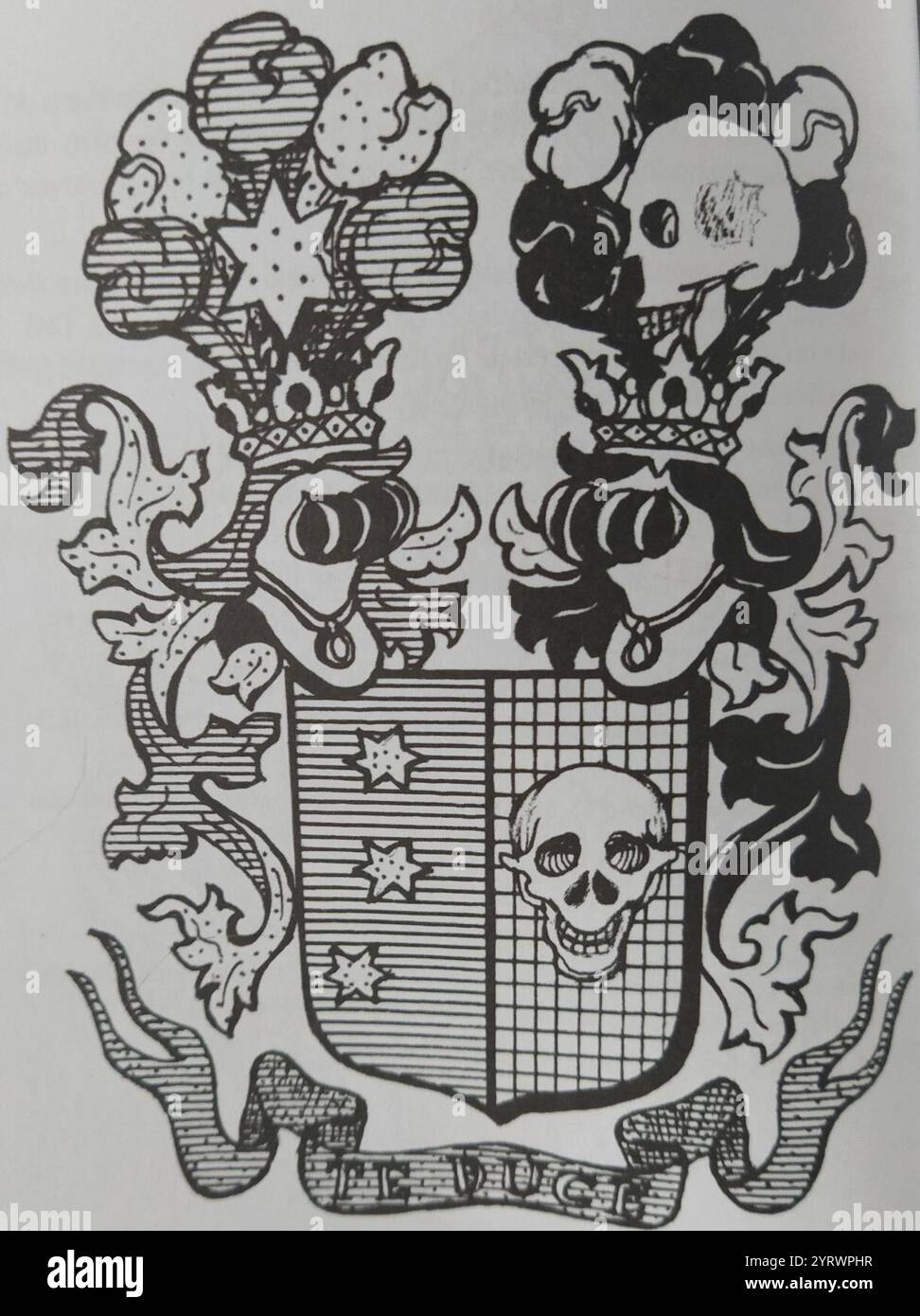 COA Freiherr von Braun (1873). Stockfoto